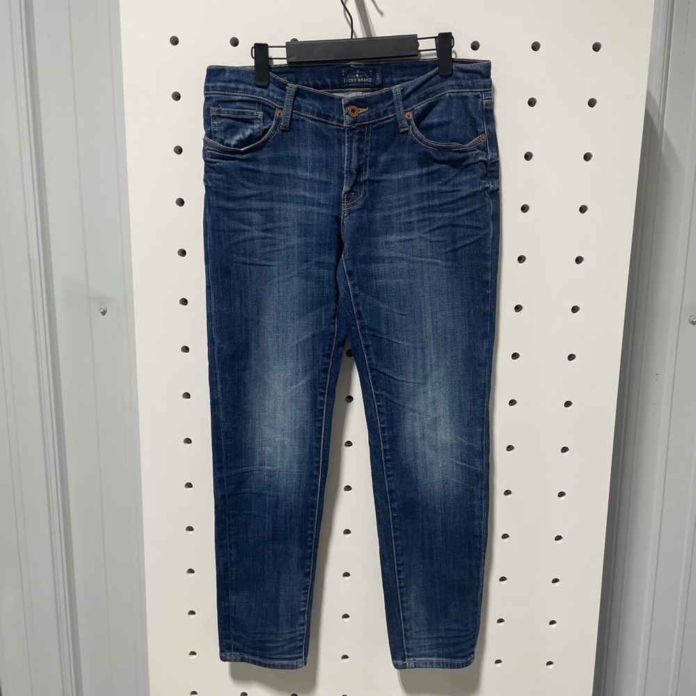 Lucky Brand Women High Riser Skinny Dayton Dark Wash Jeans Size 4/27
